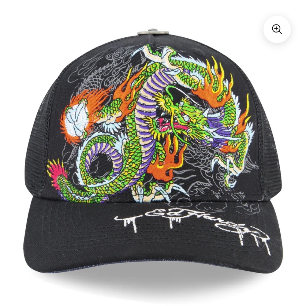 ED HARDY Embroidered Japan Dragon Cap